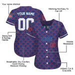 custom chicago cubs chevron interlock blue jersey best selling