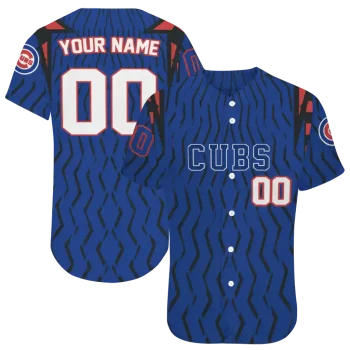 custom chicago cubs chevron rhythm blue jersey best selling