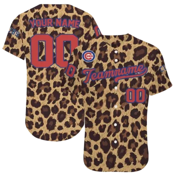 custom chicago cubs leopard spot jersey best selling