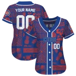 custom chicago cubs pineapple palm geo blue jersey best selling