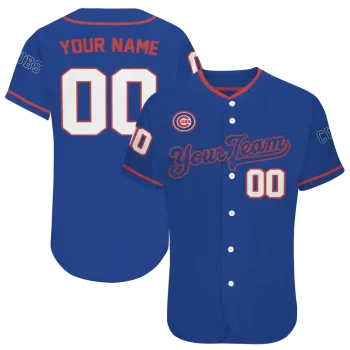 custom chicago cubs plain classic blue jersey best selling