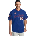 custom chicago cubs plain classic blue jersey best selling