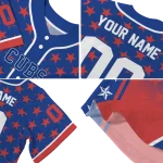 custom chicago cubs star burst red jersey best selling