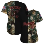 custom chicago cubs tropical foliage black jersey best selling