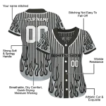 custom chicago white sox blazing stripes black jersey best selling