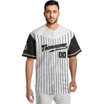 custom chicago white sox pinstripe black white jersey best selling