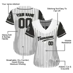 custom chicago white sox pinstripe black white jersey best selling