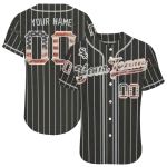 custom chicago white sox vertical stripes black jersey best selling