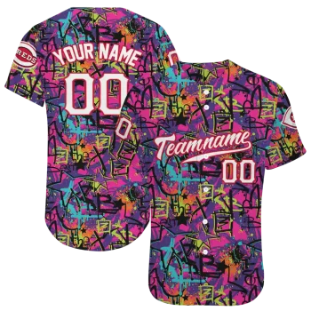 custom cincinnati reds graffiti tag jersey best selling