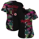 custom cincinnati reds palm leaf black jersey best selling