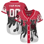 custom cincinnati reds pattern drip red white jersey best selling
