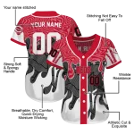 custom cincinnati reds pattern drip red white jersey best selling