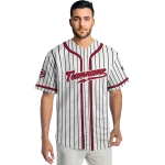 custom cincinnati reds pinstripe lines white jersey best selling