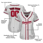 custom cincinnati reds pinstripe lines white jersey best selling