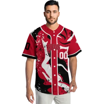custom cincinnati reds splash swirl red jersey fashion forward