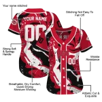 custom cincinnati reds splash swirl red jersey best selling