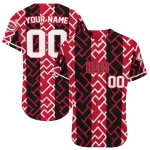 custom cincinnati reds squares grid red jersey best selling