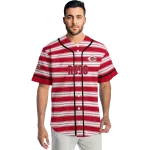 custom cincinnati reds stripe layers red white jersey best selling