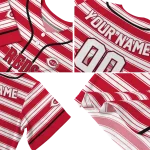 custom cincinnati reds stripe layers red white jersey best selling