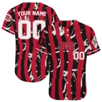 custom cincinnati reds stripe paint red jersey best selling