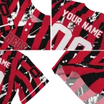 custom cincinnati reds stripe paint red jersey best selling