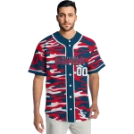 custom cleveland guardians camo splash navy blue jersey best selling