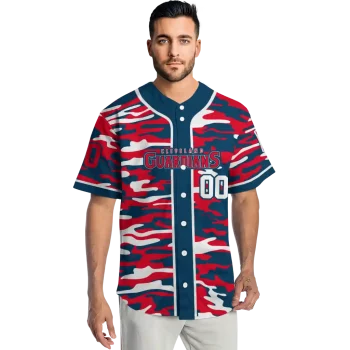 custom cleveland guardians camo splash navy blue jersey fashion forward
