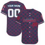 custom cleveland guardians chevron interlock navy blue jersey best selling