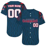custom cleveland guardians chevron rhythm navy blue jersey best selling