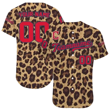 custom cleveland guardians leopard spot jersey best selling