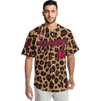 custom cleveland guardians leopard spot jersey fashion forward