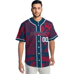 custom cleveland guardians pineapple palm geo navy blue jersey best selling