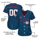 custom cleveland guardians plain classic navy blue jersey best selling