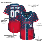 custom cleveland guardians star burst red jersey best selling