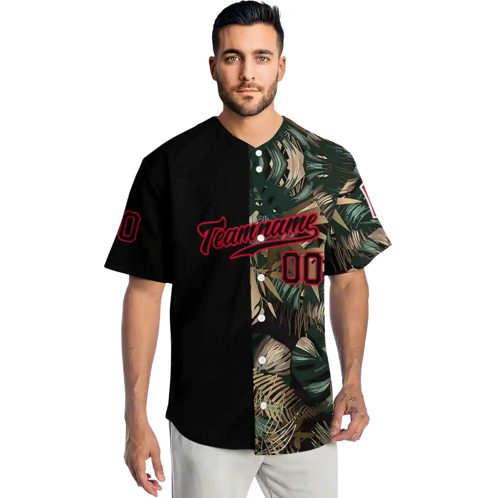custom cleveland guardians tropical foliage black jersey fashion forward custom cleveland guardians tropical foliage black jersey fashion forward