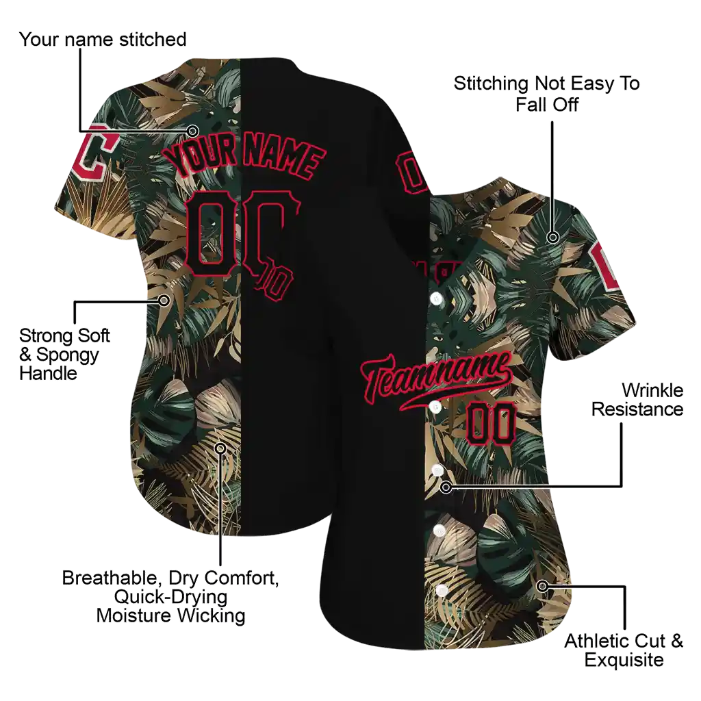 custom cleveland guardians tropical foliage black jersey latest model custom cleveland guardians tropical foliage black jersey latest model