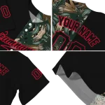 custom cleveland guardians tropical foliage black jersey best selling