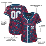custom cleveland guardians tropical hibiscus seashells navy blue jersey best selling