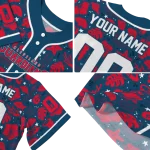 custom cleveland guardians tropical hibiscus seashells navy blue jersey best selling