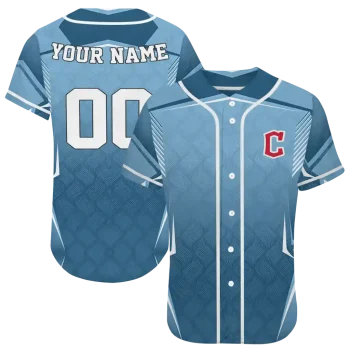 custom cleveland guardians wavy flow navy blue jersey best selling