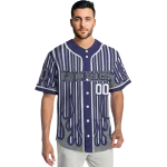 custom colorado rockies blazing stripes blue jersey best selling