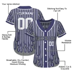 custom colorado rockies blazing stripes blue jersey best selling
