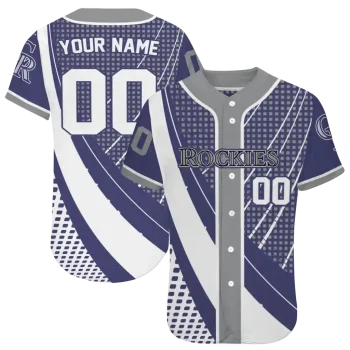 custom colorado rockies curved stripes blue white jersey best selling