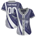 custom colorado rockies curved stripes blue white jersey best selling