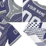 custom colorado rockies curved stripes blue white jersey best selling