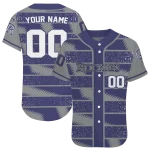custom colorado rockies edgy stripes blue jersey best selling