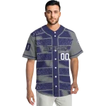 custom colorado rockies edgy stripes blue jersey best selling