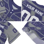 custom colorado rockies edgy stripes blue jersey best selling