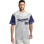 custom colorado rockies pinstripe blue white jersey best selling