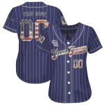 custom colorado rockies vertical stripes blue jersey best selling